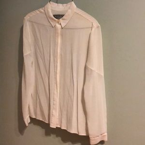 AllSaints White Button Down Shirt